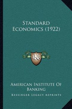 portada standard economics (1922) (en Inglés)