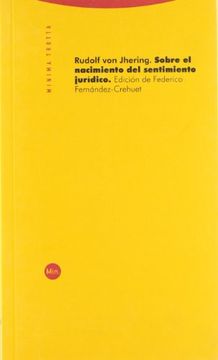portada Sobre el Nacimiento del Sentimiento Jurídico (in Spanish)