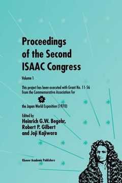portada Proceedings of the Second Isaac Congress: Volume 1: This Project Has Been Executed with Grant No. 11-56 from the Commemorative Association for the Jap (in English)