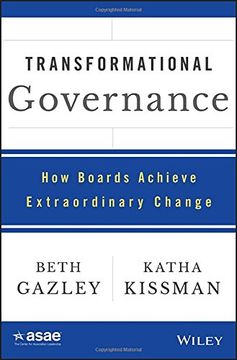 portada Transformational Governance: How Boards Achieve Extraordinary Change (asae (en Inglés)