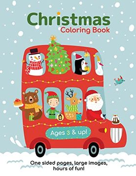portada Christmas Coloring Book for Kids Ages 3-6! (en Inglés)