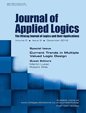 portada Journal of Applied Logics - Ifcolog Journal of Logics and Their Applications. Volume 5, Number 9, December 2018. Special Issue: Current Trends in Multiple Valued Logic Design (in English)