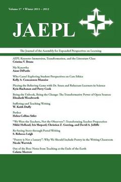 portada jaepl: the journal of the assembly for expanded perspectives on learning vol 17