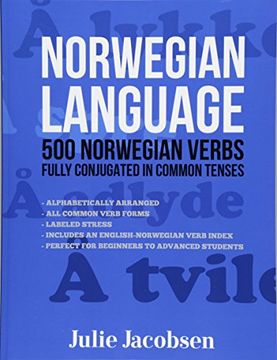 portada Norwegian Language: 500 Norwegian Verbs Fully Conjugated in Common Tenses 