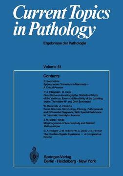 Current Topics in Pathology(Springer Verlag Gmbh)