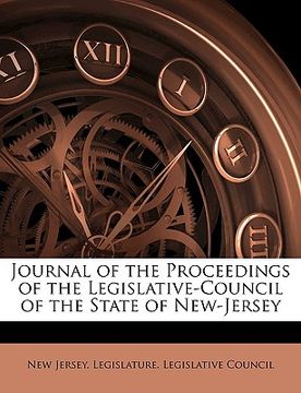 portada journal of the proceedings of the legislative-council of the state of new-jersey (en Inglés)