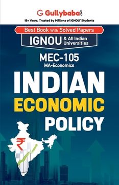 portada MEC-105 Indian Economic Policy (en Inglés)