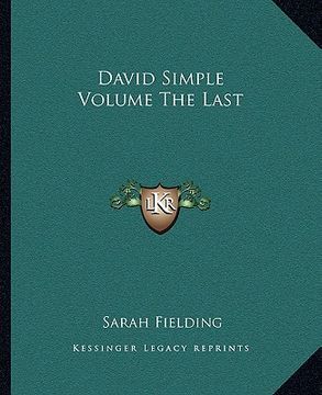 portada david simple volume the last (in English)