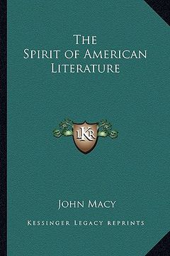 portada the spirit of american literature (en Inglés)