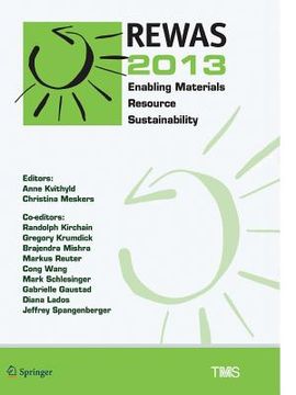 portada Rewas 2013: Enabling Materials Resource Sustainability (en Inglés)