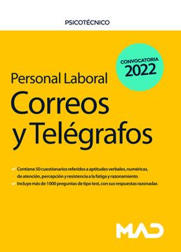 portada Personal Laboral de Correos y Telégrafos. Psicotécnico (in Spanish)