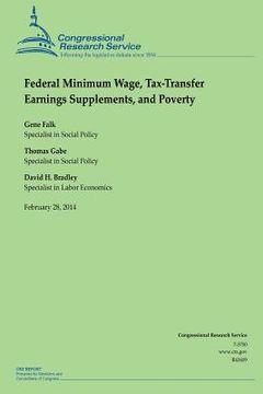 portada Federal Minimum Wage, Tax-Transfer Earnings Supplements, and Poverty (in English)