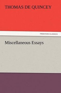 portada miscellaneous essays (in English)