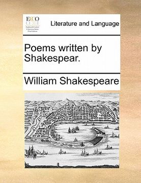 portada poems written by shakespear. (en Inglés)