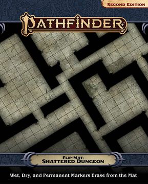 portada Pathfinder Flip-Mat: Shattered Dungeon (en Inglés)