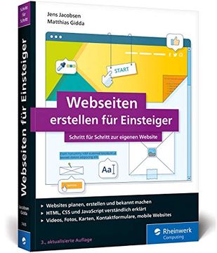 portada Webseiten Erstellen für Einsteiger: Schritt für Schritt mit Html und css zur Eigenen Website. Mit Zahlreichen Abbildungen (in German)