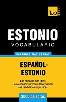 portada Vocabulario Español-Estonio - 3000 Palabras más Usadas