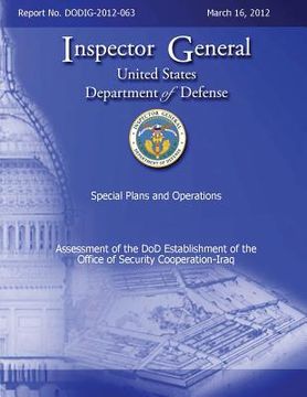 portada Assessment of the DoD Establishment of the Office of Security Cooperation - Iraq (en Inglés)