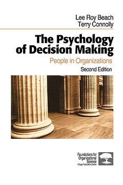 portada the psychology of decision making: people in organizations (en Inglés)