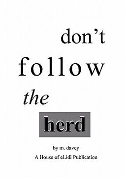 portada don't follow the herd (en Inglés)