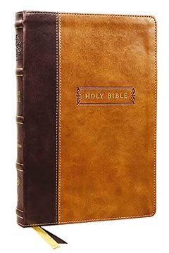 portada Kjv, Center-Column Reference Bible With Apocrypha, Leathersoft, Brown, 73,000 Cross-References, red Letter, Comfort Print: King James Version 