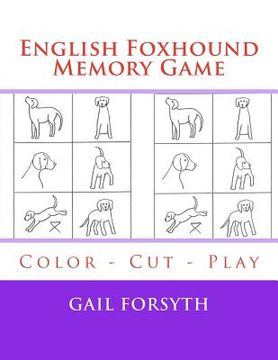 portada English Foxhound Memory Game: Color - Cut - Play (in English)