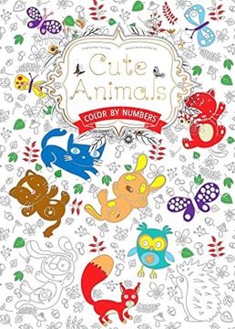 portada Cute Animals Us: Color by Numbers (en Inglés)
