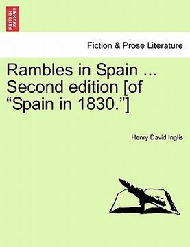 portada rambles in spain ... second edition [of "spain in 1830."]