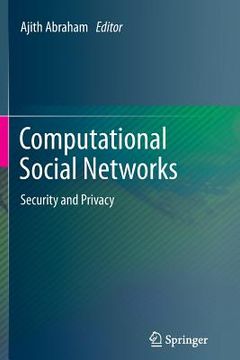 portada Computational Social Networks: Security and Privacy (en Inglés)