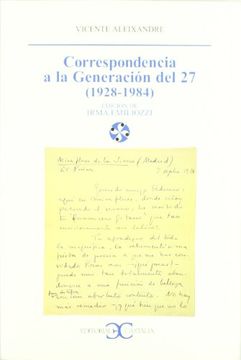 portada Correspondencia A La Generacion Del 27, 1928-1984