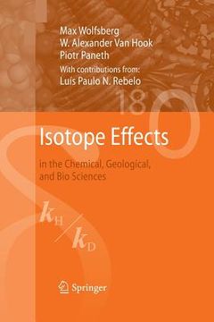 portada Isotope Effects: In the Chemical, Geological, and Bio Sciences (en Inglés)