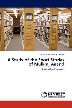 portada a study of the short stories of mulkraj anand (en Inglés)
