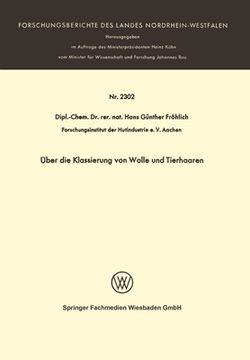 portada Über die Klassierung von Wolle und Tierhaaren (en Alemán)