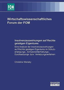 portada Insolvenzauswirkungen auf Rechte Geistigen Eigentums (in German)