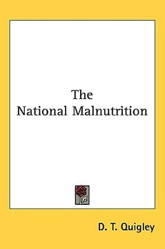 portada the national malnutrition (en Inglés)