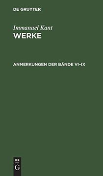 portada Anmerkungen der bã Â¤Nde Vi-Ix (German Edition) [Hardcover ] (in German)