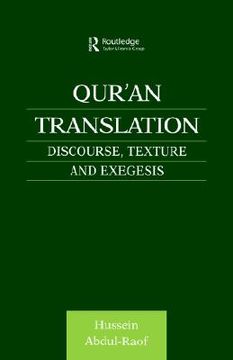 portada qur'an translation: discourse, texture and exegesis (in English)