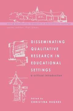portada disseminating qualitative research in educational settings (en Inglés)
