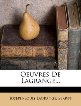 portada Oeuvres De Lagrange... (in French)