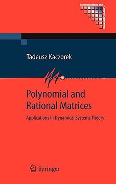 portada polynomial and rational matrices: applications in dynamical systems theory (en Inglés)