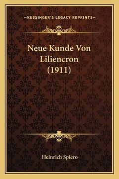 portada Neue Kunde Von Liliencron (1911) (en Alemán)