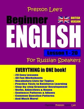 portada Preston Lee's Beginner English Lesson 1 - 20 For Russian Speakers (British) (en Inglés)