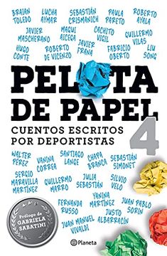 portada Pelota de Papel, 4. Cuentos Escritos por Deportistas (in Spanish)