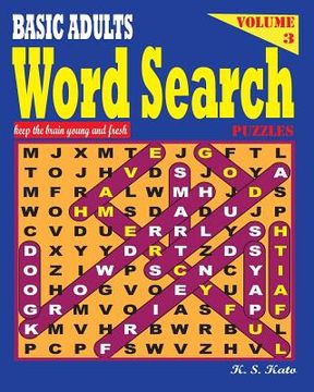 portada BASIC ADULTS Word Search Puzzles, Vol 3 (en Inglés)
