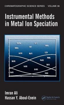 portada instrumental methods in metal ion speciation: (en Inglés)