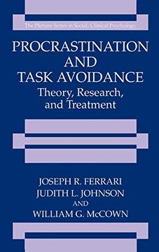 portada Procrastination and Task Avoidance: Theory, Research, and Treatment (The Springer Series in Social Clinical Psychology) (en Inglés)