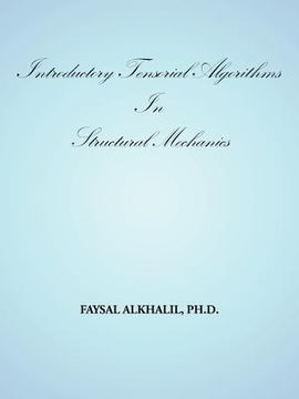 portada introductory tensorial algorithms in structural mechanics (en Inglés)
