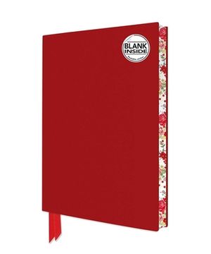 portada Red Blank Artisan Notebook (Flame Tree Journals) (Blank Artisan Notebooks) (en Inglés)
