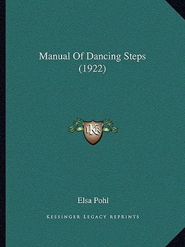 portada manual of dancing steps (1922) (en Inglés)