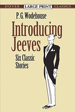 portada Introducing Jeeves: Six Classic Stories (Dover Large Print Classics) (in English)